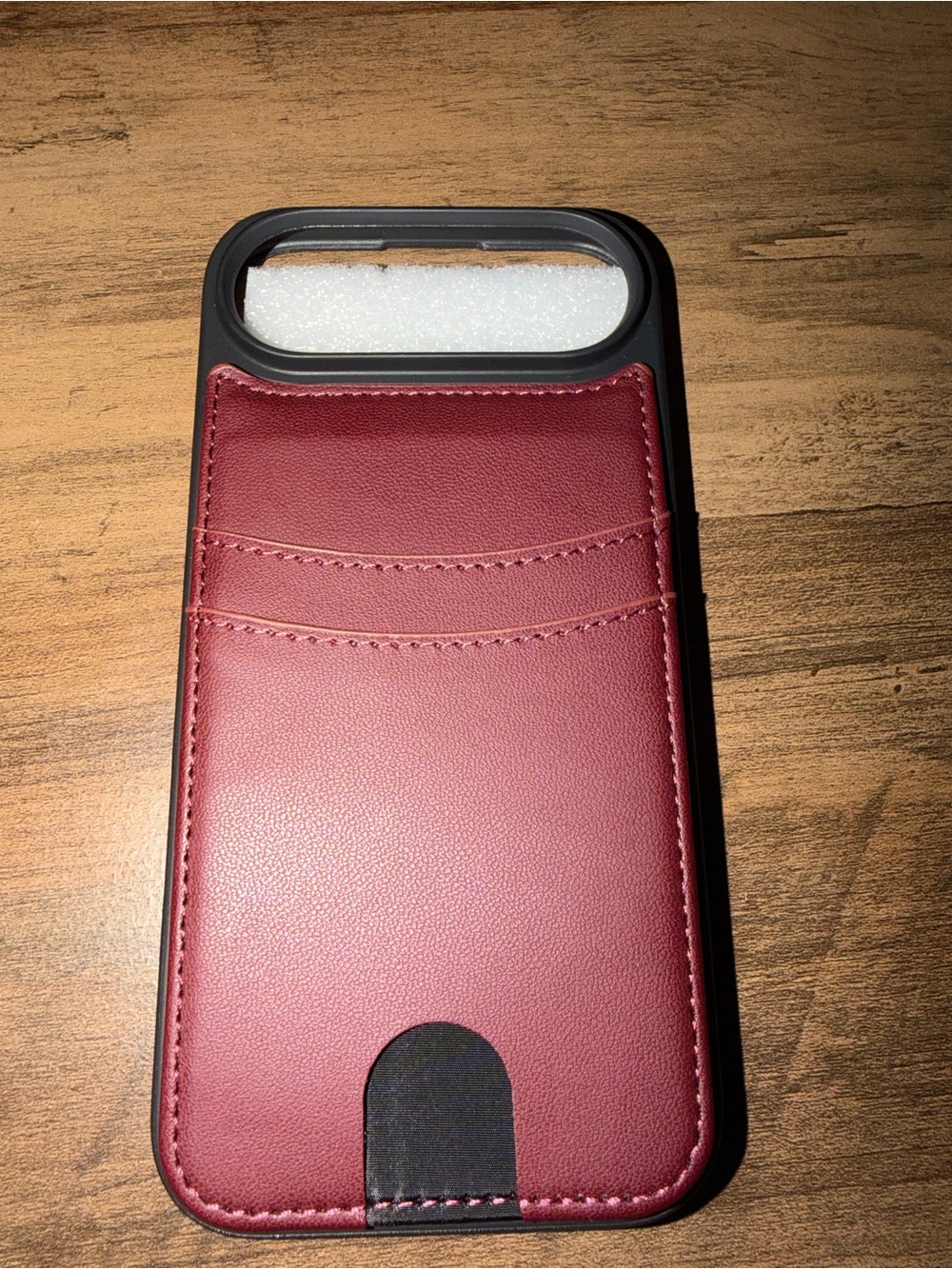 Source Unknown Burgundy Card Slot Phone Case
